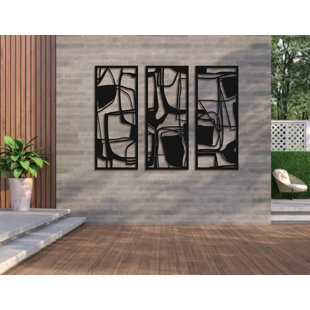 Ensemble de 3 décorations murales Giga