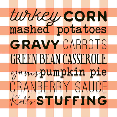 " Thanksgiving Menu "