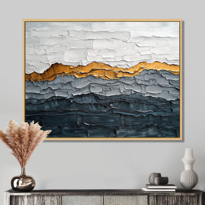 «Cubic Fragment Marble Balance Horizons II», art mural minimaliste abstrait pour le salon