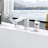 Rift Collection Two-Handle Deck-Mount 8.0 gpm Roman Tub Faucet with Pull-Out Hand Shower & Rough-In Valve - Chrome Polished-82373803