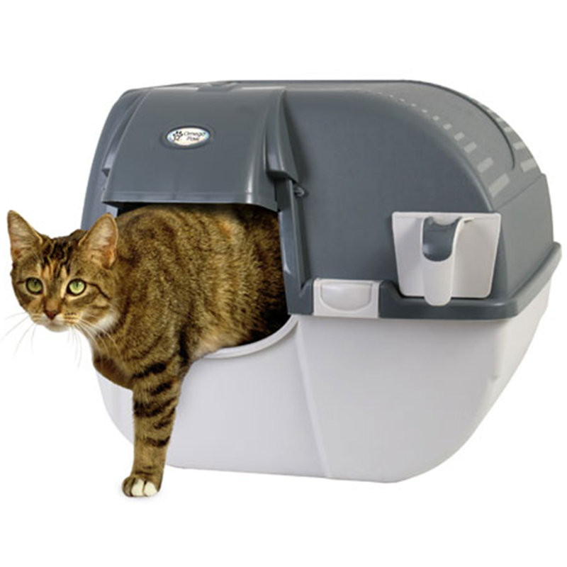 Plastic Litter Box Enclosure with Scoop