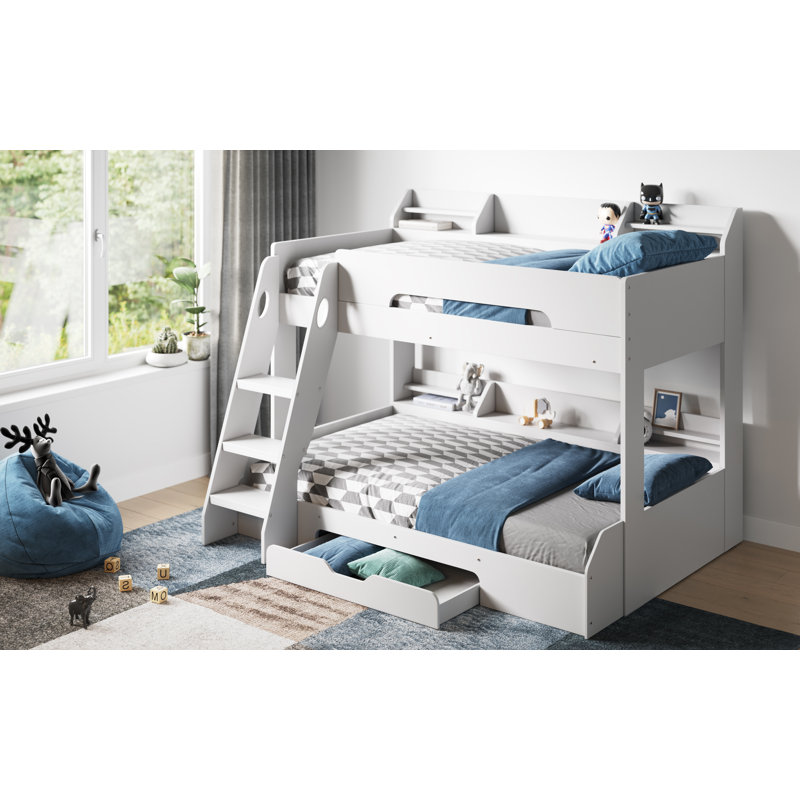 Alexanderplatz Bunk Bed with Storage Included, White
