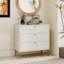 Commode haute et commode à 3 tiroirs haute brillance 32 po-994434602
