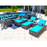 Yussuf 15 - Person Patio Conversation Set with Cushions