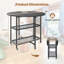 Extendable Round Metal Base Dining Table-1412004818
