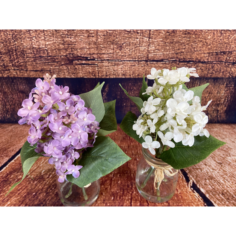 White Lilac in Glass Jar