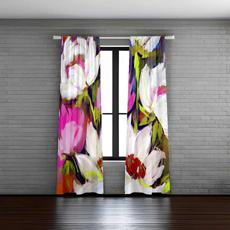 Amarisa Semi Sheer Curtain Panel Pair, 56" W x 78" L