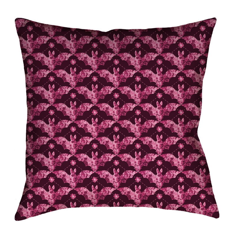 Housse de coussin Katelyn Elizabeth, 14 po x 14 po, Rose, Faux lin