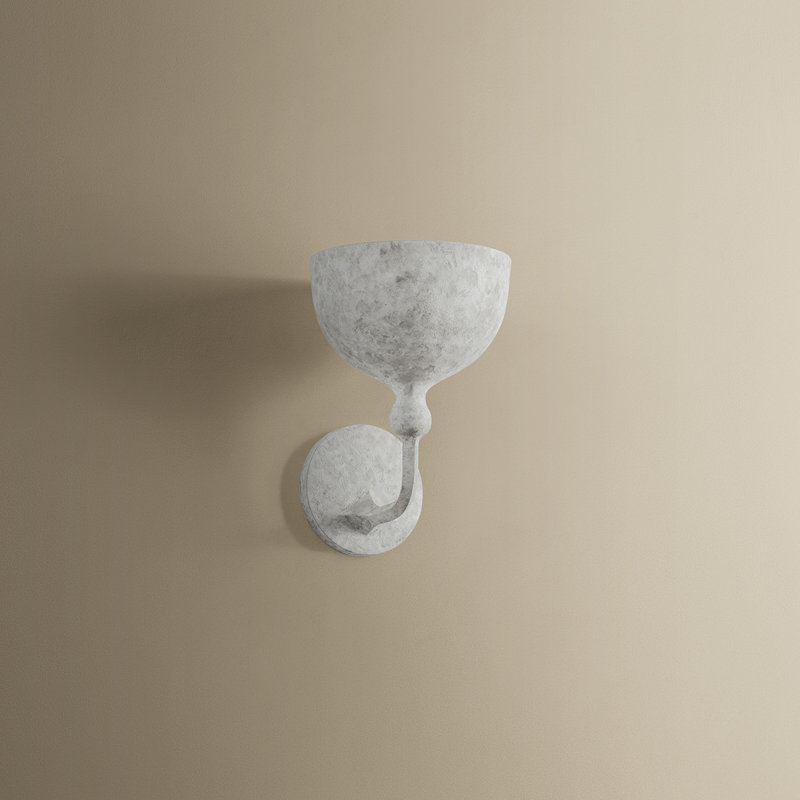 Troy Lighting Paget 7 inch wide 1 Light Wall Sconce in Weathered White