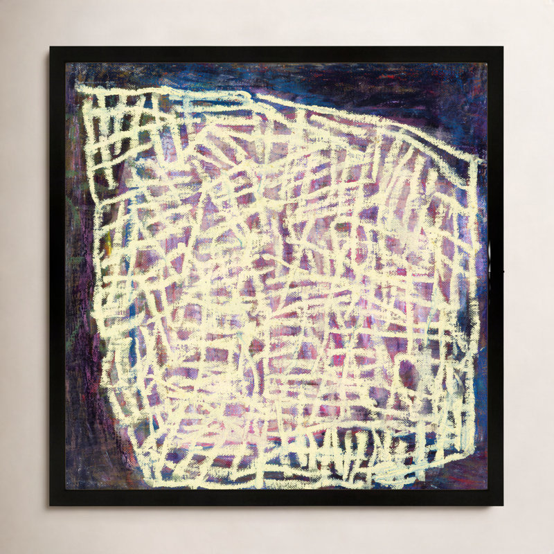 Night Light Print by Stephanie Dennis, 24" H x 24" W  x 1.25" D, Black