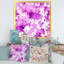 Lilas fuchsia et branches - peinture sur toile-67465331-67465357