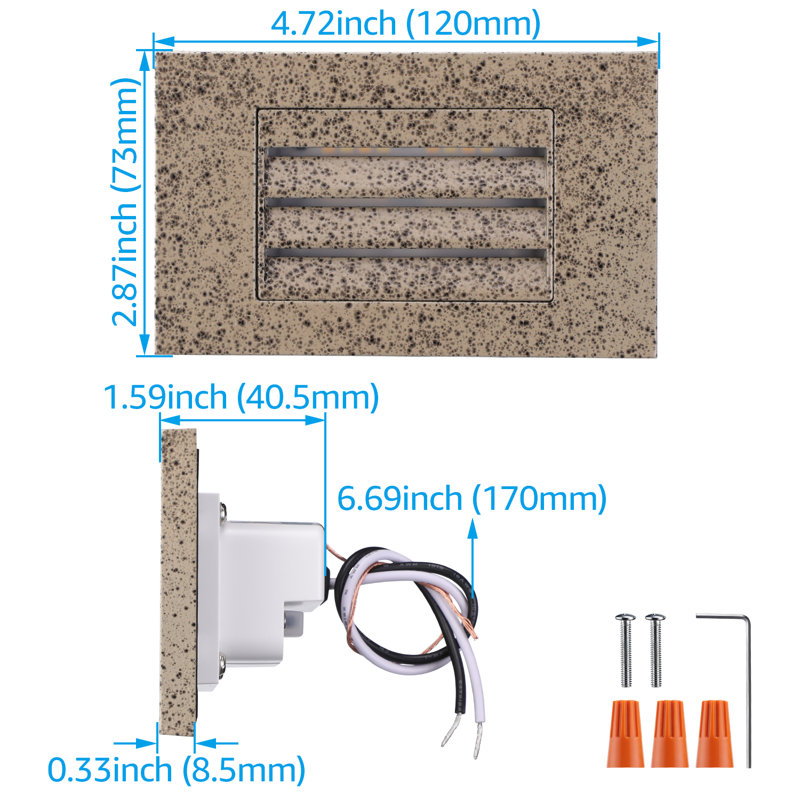 120V LED Dimmable Step Light, CRI90, ETL Listed