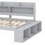 Daybed with Storage Shelves, Shoe Cabinet & Built-in USB Charging Ports-521872920