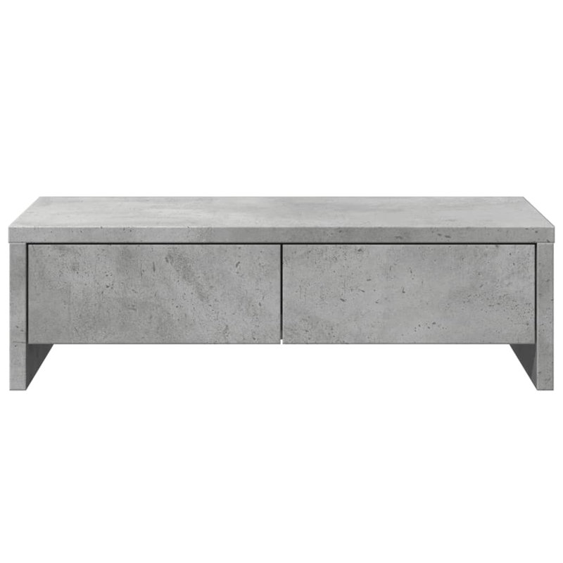 Barra Manufactured Wood Monitor Stand, 15cm H x 50cm W x 27cm D, Concrete Grey