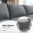 Upholstered U-Shaped Sectional Reversible-1475647864