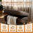 Orella 34" Wide Faux Leather Vegan Leather Rectangle Tufted Hinged Flip-Top Storage Ottoman Bench-1612437556
