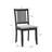 Swick Solid Wood Frame Fabric Upholstered Seat Slat Back Dining Side Modern Traditional Farmhouse Chair-99306205