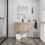 Ensemble de meuble-lavabo mural simple 36 po Maraam