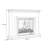 White Solid Wood Electric Fireplace-971489357