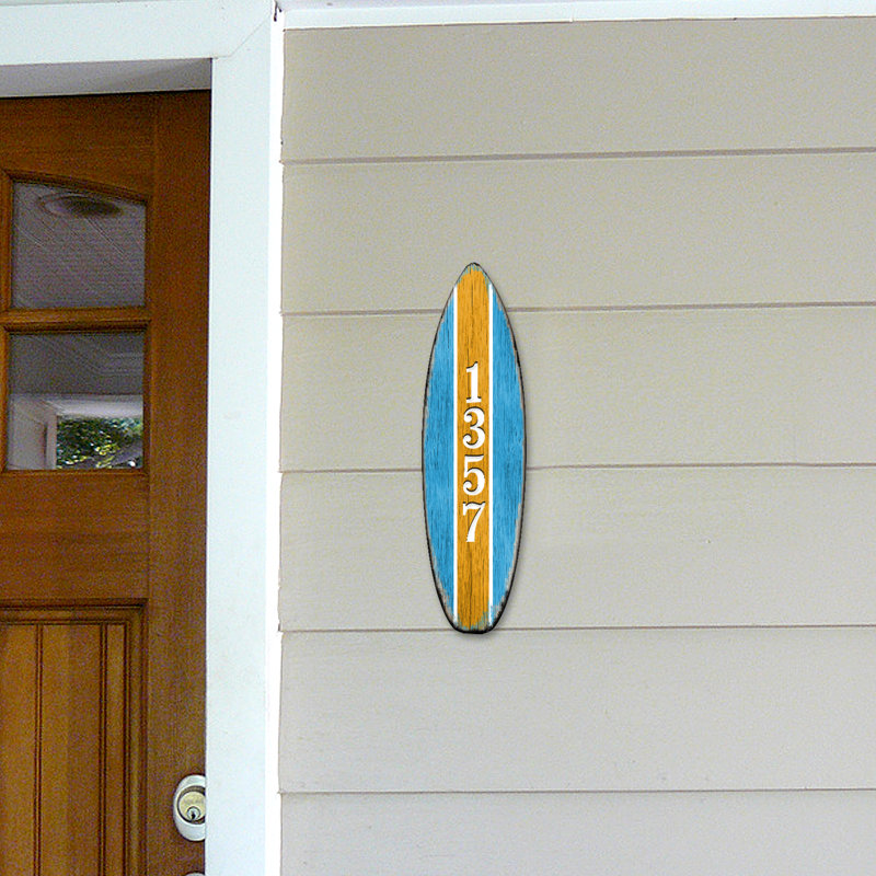 Support mural 4 lignes Surfboard House, Oui