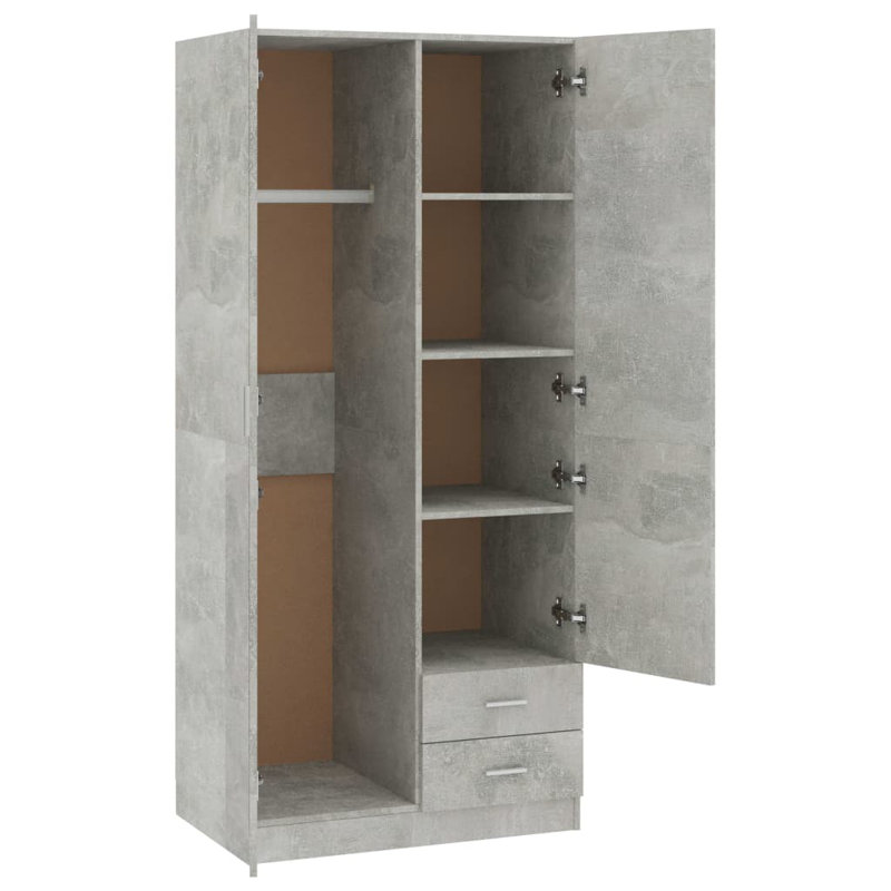 Benedetto 2 Door Manufactured Wood Wardrobe