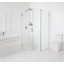 Illume 48 in. x 48.5 in. x 78 in. 90-degree Fully Frameless Wall Hinged Glass Shower Enclosure-1046269492