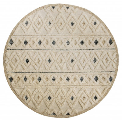 Gracela Hand Tufted Wool Geometric Indoor Rug