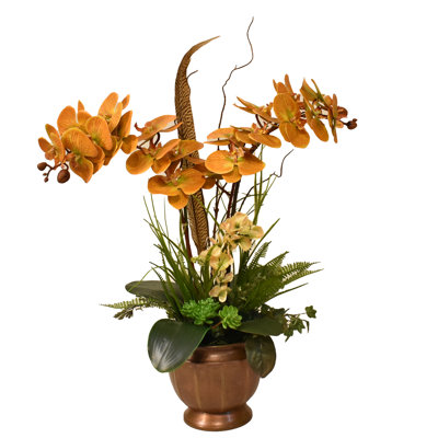Faux Silk Orchid Arrangement