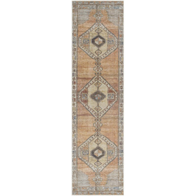 Tapis de couloir oriental brun Lesia