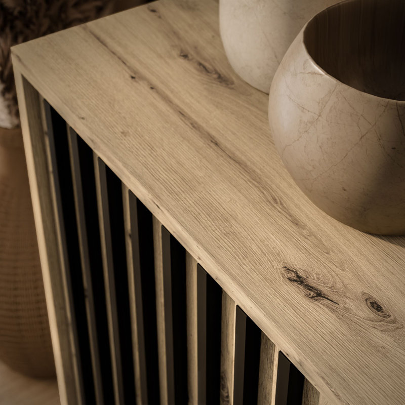 155cm Sideboard, Artisan Oak/Black