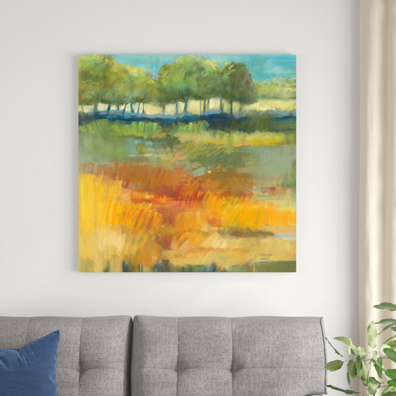 Paysage de fin d'été I, H 36 po x l 36 po x P 1,25 po