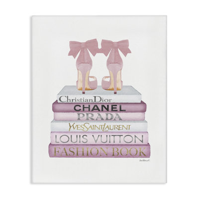" Fashion Designer Shoes Bookstack " by Amanda Greenwood