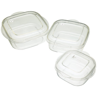 3-Piece Microwavable Container Set