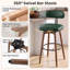 Ensemble de 2 tabourets de bar pivotants, hauteur de comptoir 30 po, similicuir-1522703458-1522703460