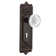 Egg & Dart Plate with Decorative Keyhole and Crystal Meadows Knob