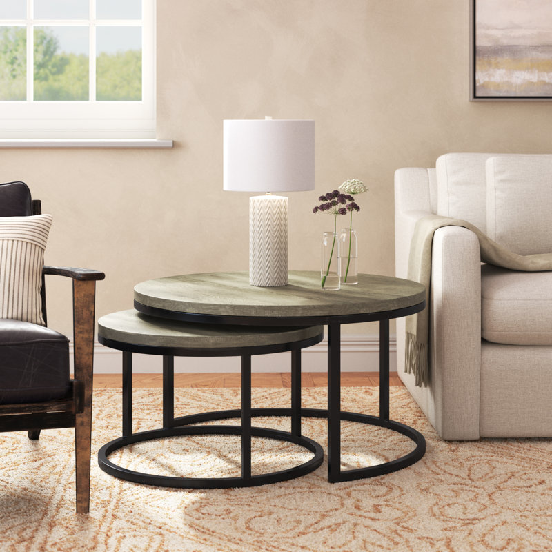 Winham Solid Wood Nesting End Table