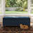Tufted Upholstered Storage Bench, 51" Wide Flip-Top Multi-Function Ottoman Footrest for Bedroom, Navy Blue