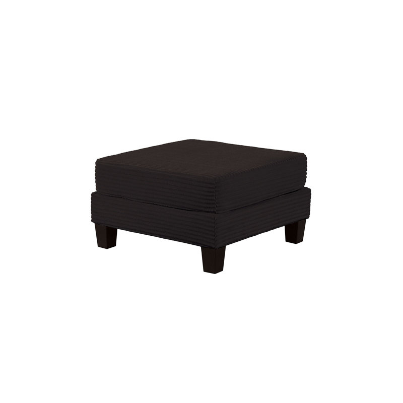 Repose-pieds contemporain l 31,4 po, noir, Rayures noires