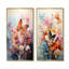 Papillon vol fantaisiste Bouquet - ensemble de 2 impressions sur toile papillon-848009803-848009796