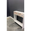 Console de vestibule sans miroir Larris, 2 portes, imprimé UV blanc 