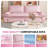 73.2" Queen Pull Out Sofa Bed,3-in-1 Convertible Sleeper Sofa,Multi-Functional Velvet Loveseat Bed-802674351