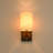 Modern 1-Light Linen Fabric Shade Wall Sconce