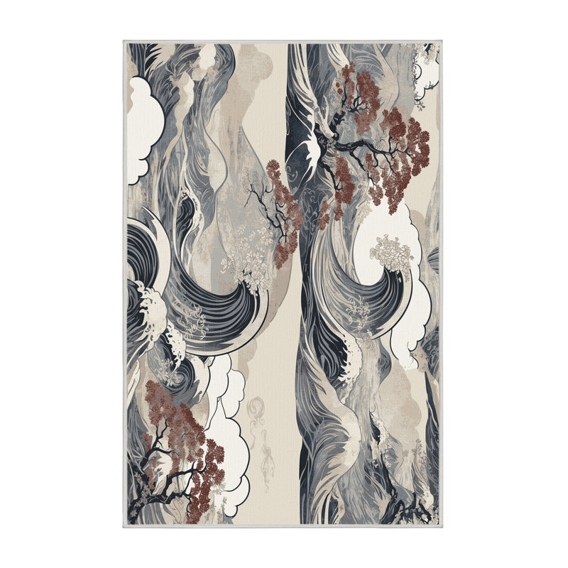 Petal Serenity Rug, Rectangle 6' x 9'