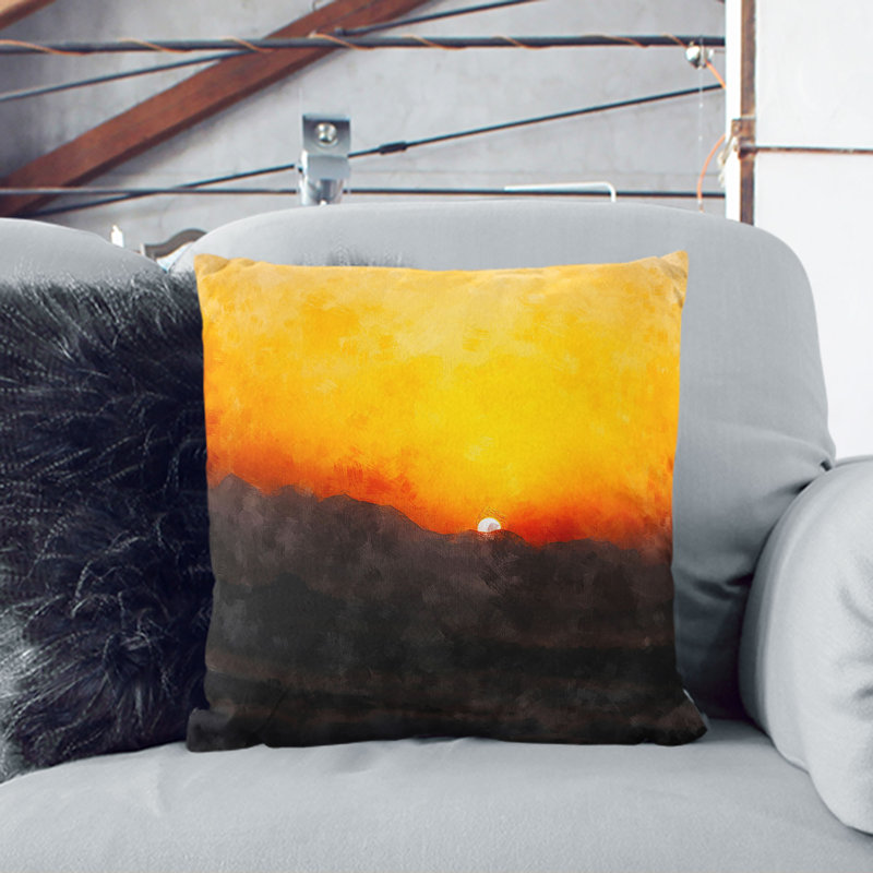 Square Throw Cushion, 55cm H x 55cm W x 20cm D, Stone