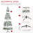 7.5/9Ft Tall Unlit Snow Flocked Pine Artificial Christmas Tree With Realistic Branches