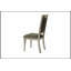 Ensemble de 2 chaises de salle à manger rembourrées de luxe capitonnées argentées, élégantes et confortables pour les salles à manger modernes