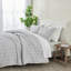 100% Cotton Puckered 3 Pc Reversible Comforter Set with Shams-95063026-95063027