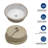Ceramic Round Undermount Bathroom Sink With Overflow