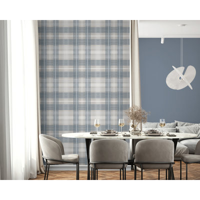 Stacy Garcia Home Argos Crossroads Plaid Peel And Stick Wallpaper