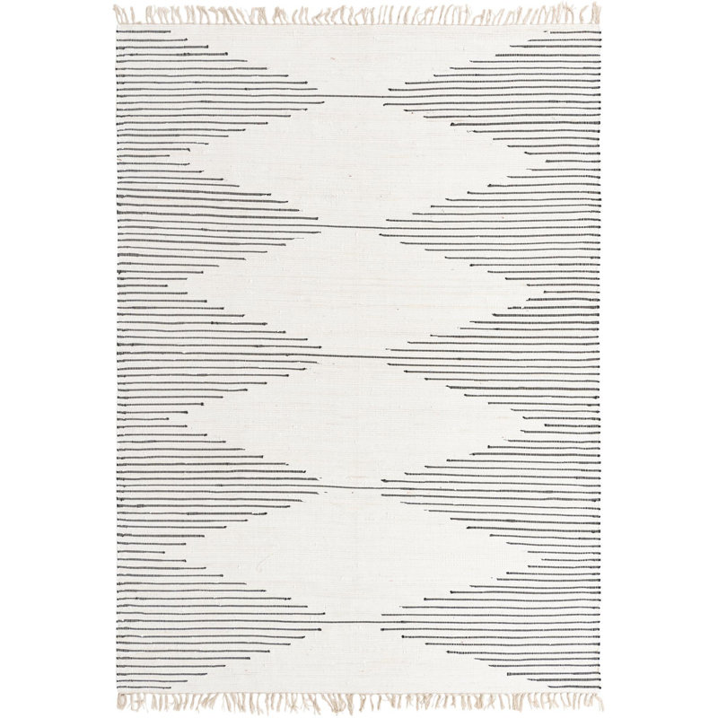 Gwin Cotton Southwestern Indoor Rug, Rectangle 8' x 11'